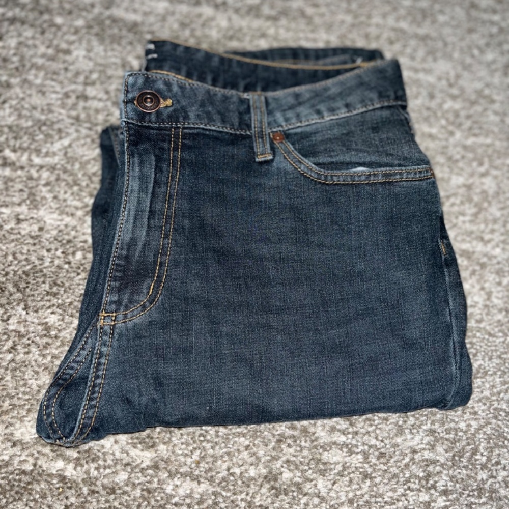 BASS mens dark relaxed jeans 34x34